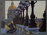 Pont Alexandre III, huile sur toile, 40x40