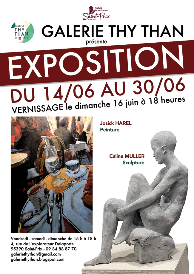 Galerie Thy Than du 14 au 30 juin à Saint-Prix