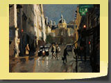 Sénat et rue de Tournon. Pastel 39,5x29,5