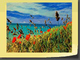 Vue sur mer. Pastel 40x30