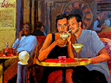 L'anniversaire Humbert-Droz, huile 55x46
