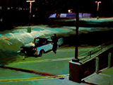 Car Park. huile toile