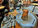 Le mille-feuilles du Dôme. Huile toile 38x46