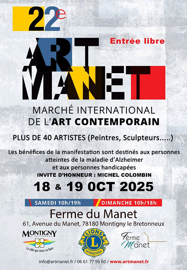 Art Manet à Montigny-le-Bretonneux le 18 et 19 octobre 2025