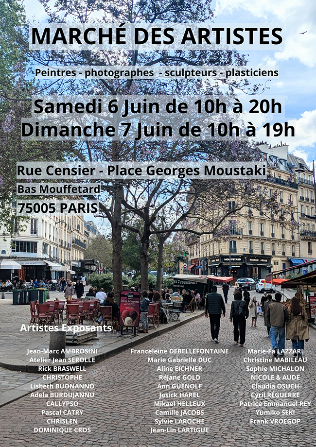 Marché des Artistes les 6 et 7 juin 2026